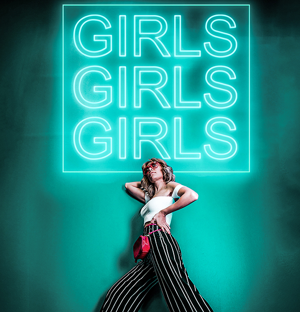 Girls Girls Girls Neon Sign